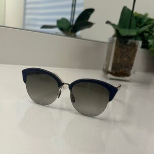 Dior / Diorun Navy and Silver Sunglasses
